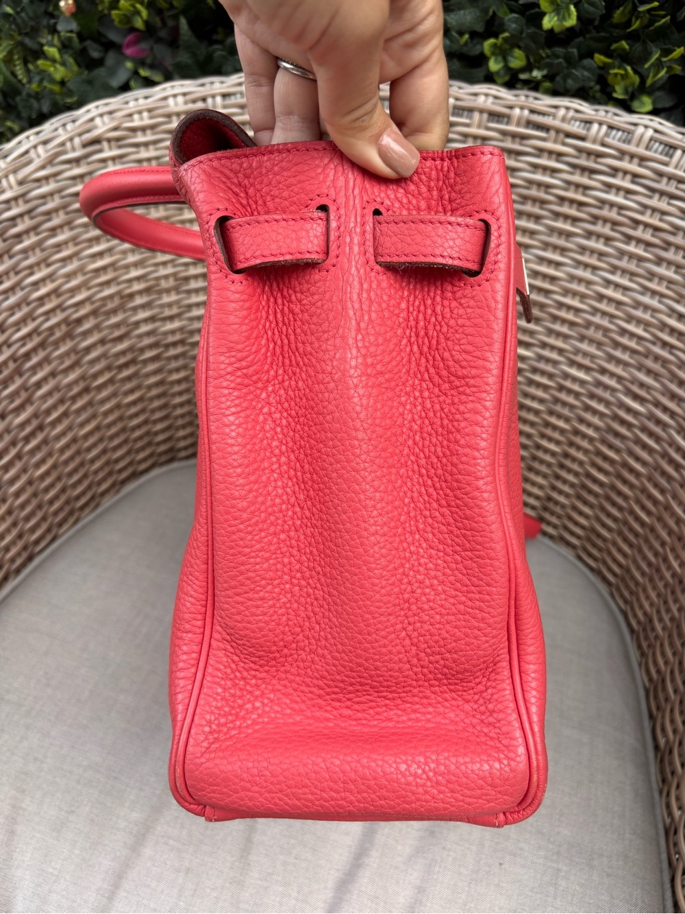Authentic HERMES KELLY 35 pink clemence leather with strap - Picture 7 of 16